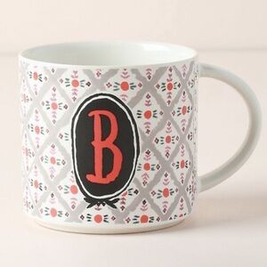 Anthropologie Jo Monogram Mug “B”